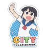 『CITY THE ANIMATION』ダイカットステッカー 真壁まつり