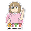 『CITY THE ANIMATION』ダイカットステッカー にーくら
