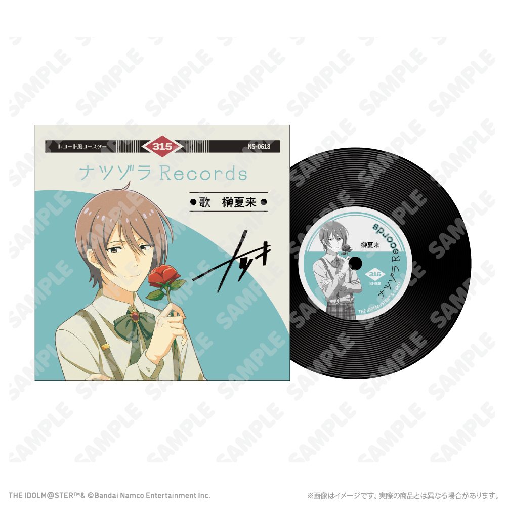 レコード風コースター 榊夏来 レトローズパーティver.