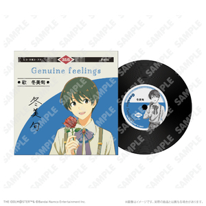 レコード風コースター 冬美旬 レトローズパーティver.