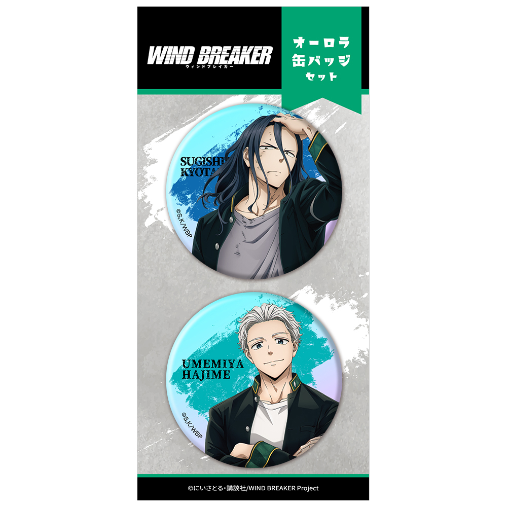TVアニメ「WIND BREAKER」オーロラ缶バッジ2個セット 杉下 京太郎&梅宮 一