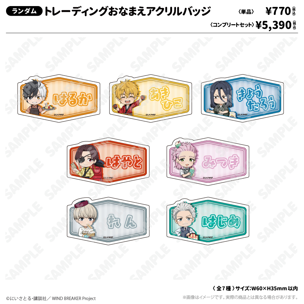 トレーディングおなまえアクリルバッジ_ゆうえんちver.（コンプリートセット）