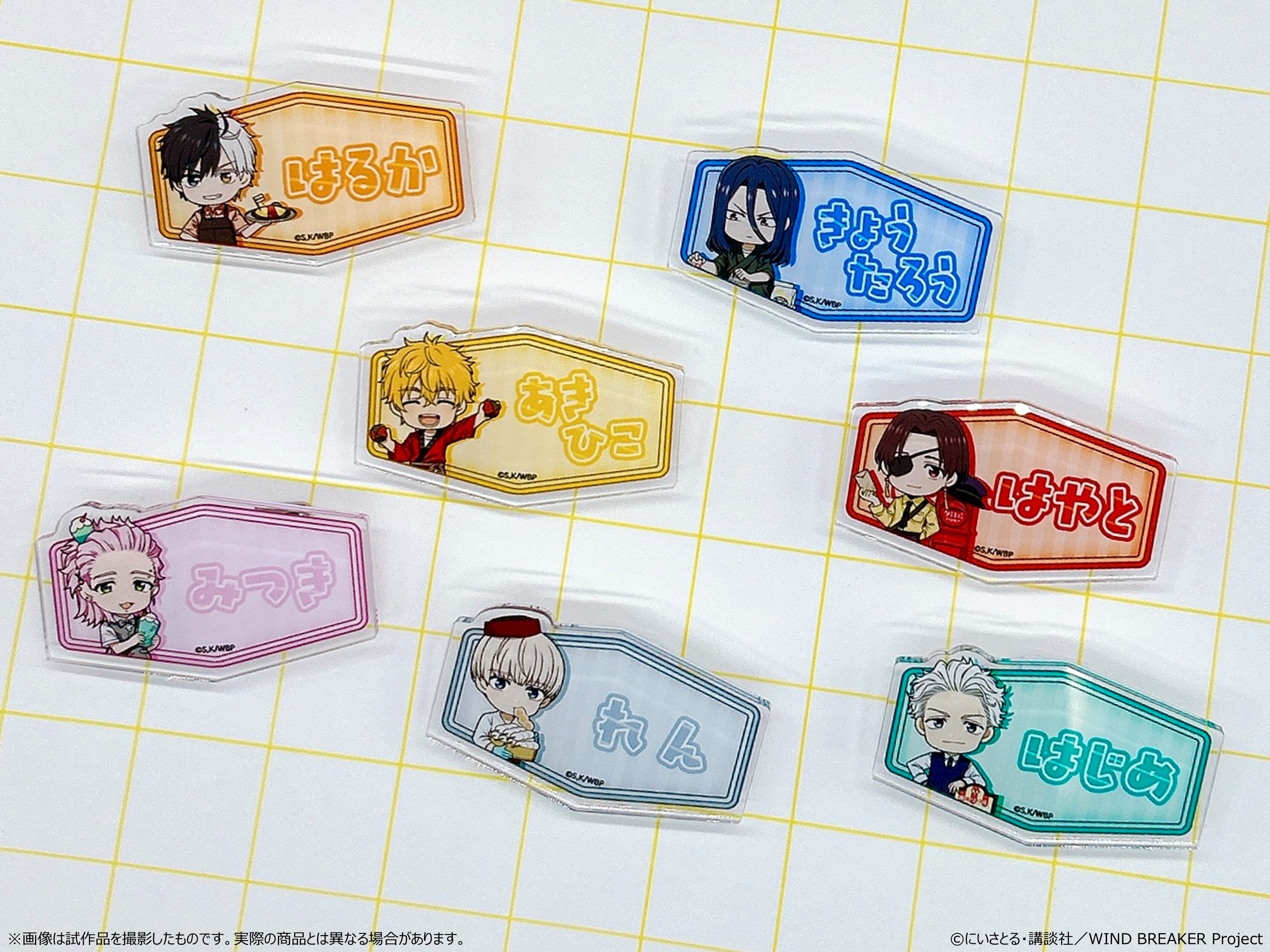 トレーディングおなまえアクリルバッジ_ゆうえんちver.