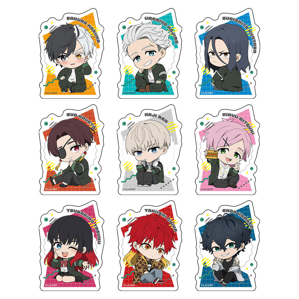 TVアニメ「WIND BREAKER」トレーディングダイカットステッカー（1pcs）全9種
