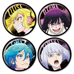 ロックは淑女の嗜みでして　​缶バッジ4個セット