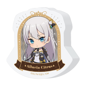 片田舎のおっさん、剣聖になる ゆらゆらアクリルブロック アリューシア・シトラス