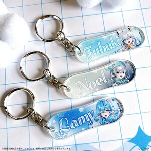 スノーボードアクリルチャーム_雪花ラミィ Sayama hololive Snow Party