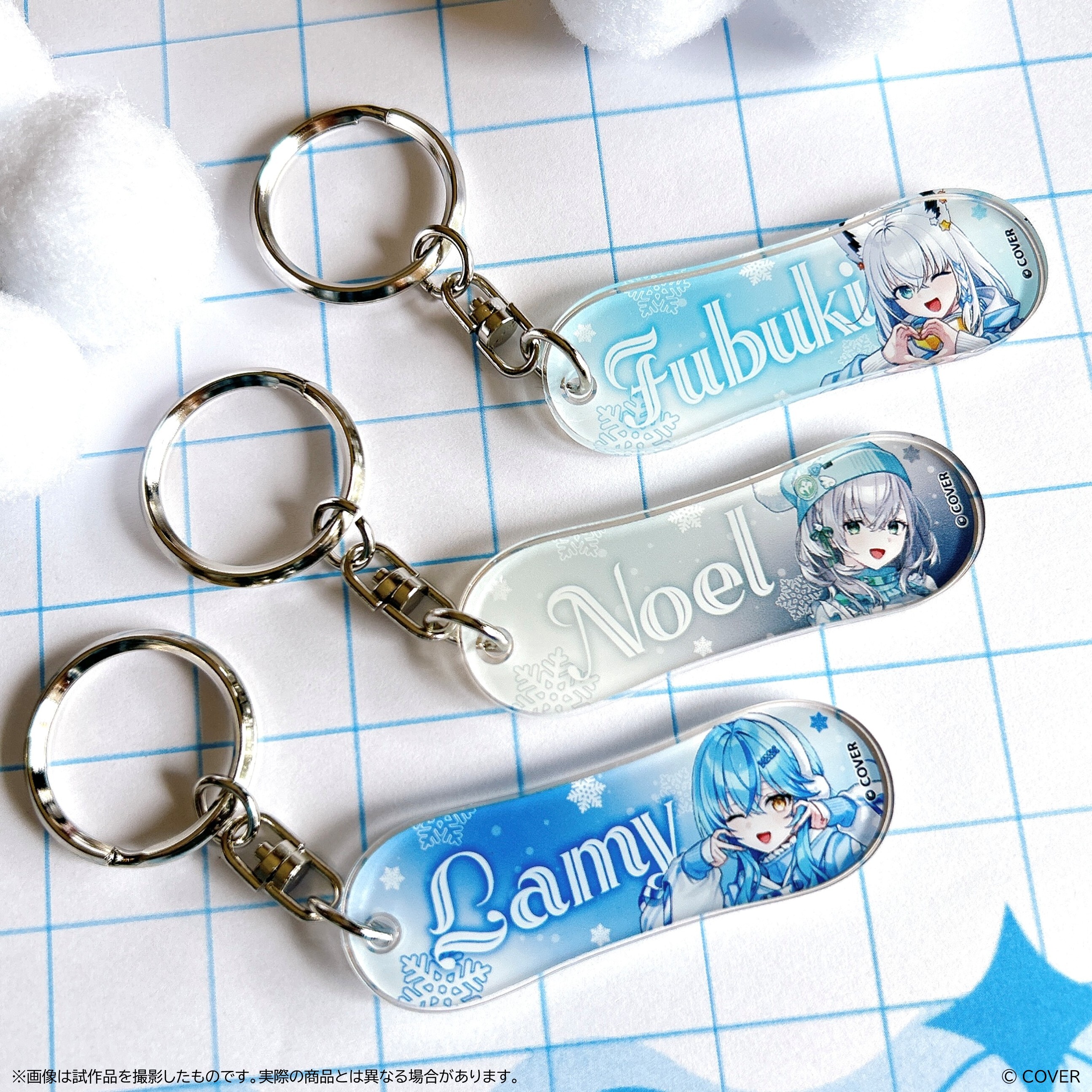 スノーボードアクリルチャーム_雪花ラミィ Sayama hololive Snow Party
