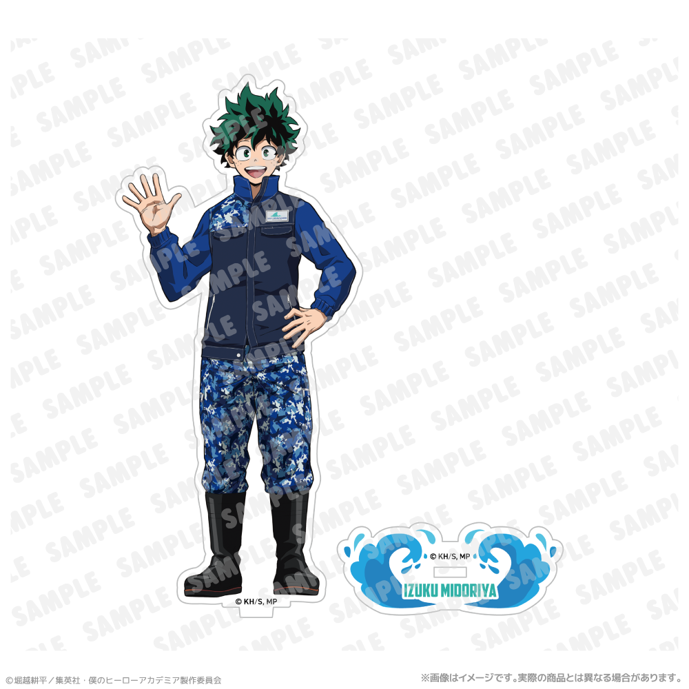描き下ろしアクリルスタンド_緑谷出久　海の生きものたちと一緒にPLUS ULTRA
