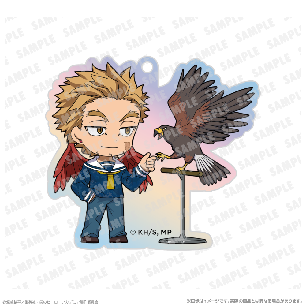 オーロラアクリルキーホルダー_ホークス　海の生きものたちと一緒にPLUS ULTRA