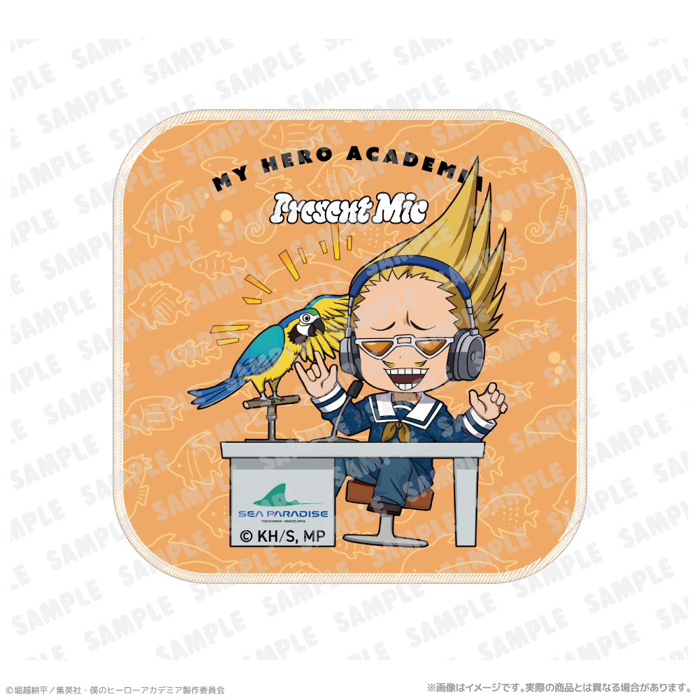 ハンドタオル_プレゼント・マイク　海の生きものたちと一緒にPLUS ULTRA