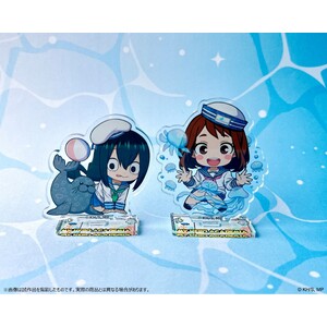 ミニキャラアクリルスタンド_蛙吹梅雨　海の生きものたちと一緒にPLUS ULTRA