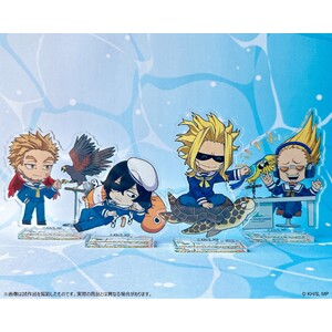 ミニキャラアクリルスタンド_ホークス　海の生きものたちと一緒にPLUS ULTRA