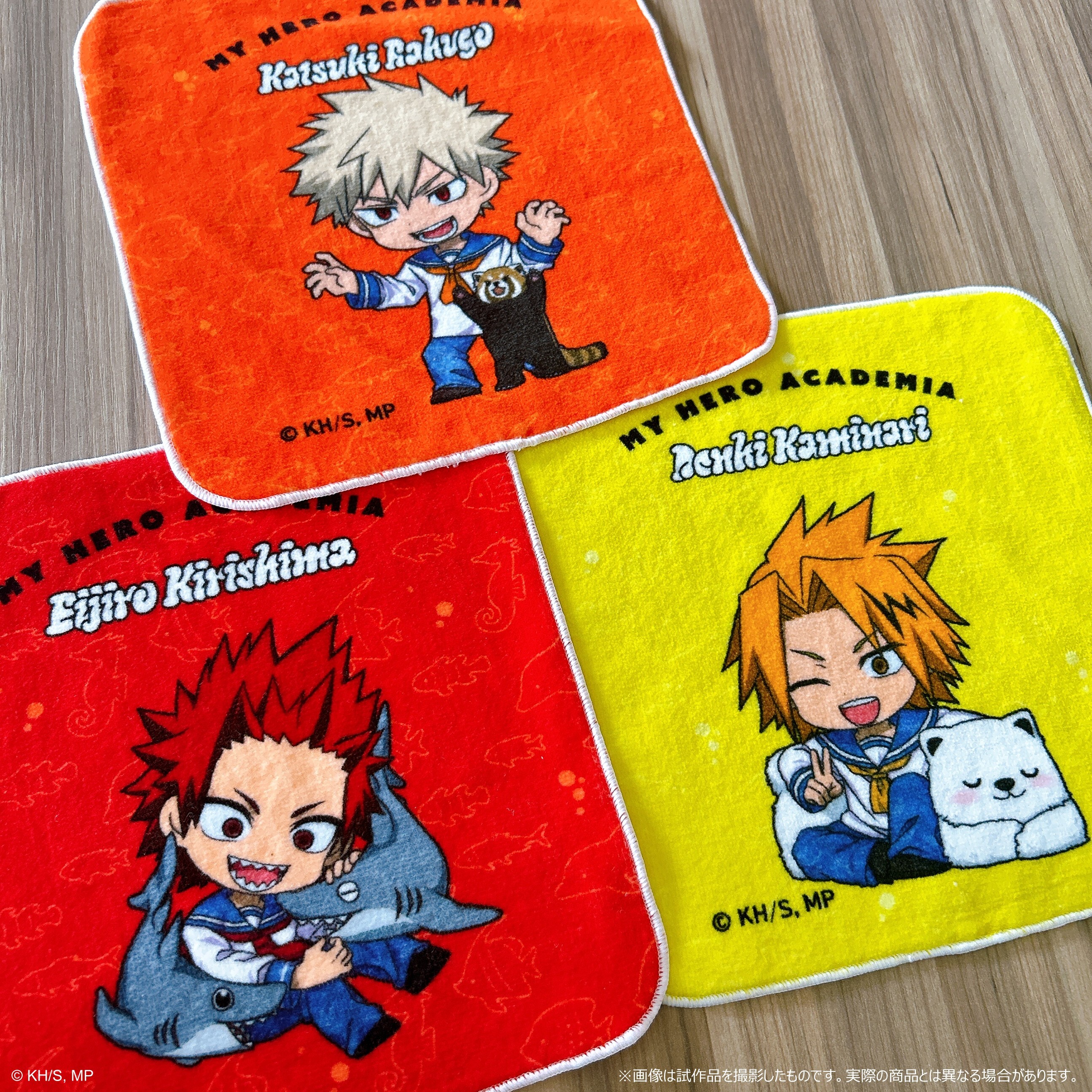 ハンドタオル_切島鋭児郎　海の生きものたちと一緒にPLUS ULTRA