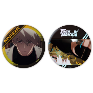 アニメ「TO BE HERO X」オーロラ缶バッジ2個セット 黙殺