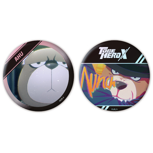 アニメ「TO BE HERO X」オーロラ缶バッジ2個セット トラ