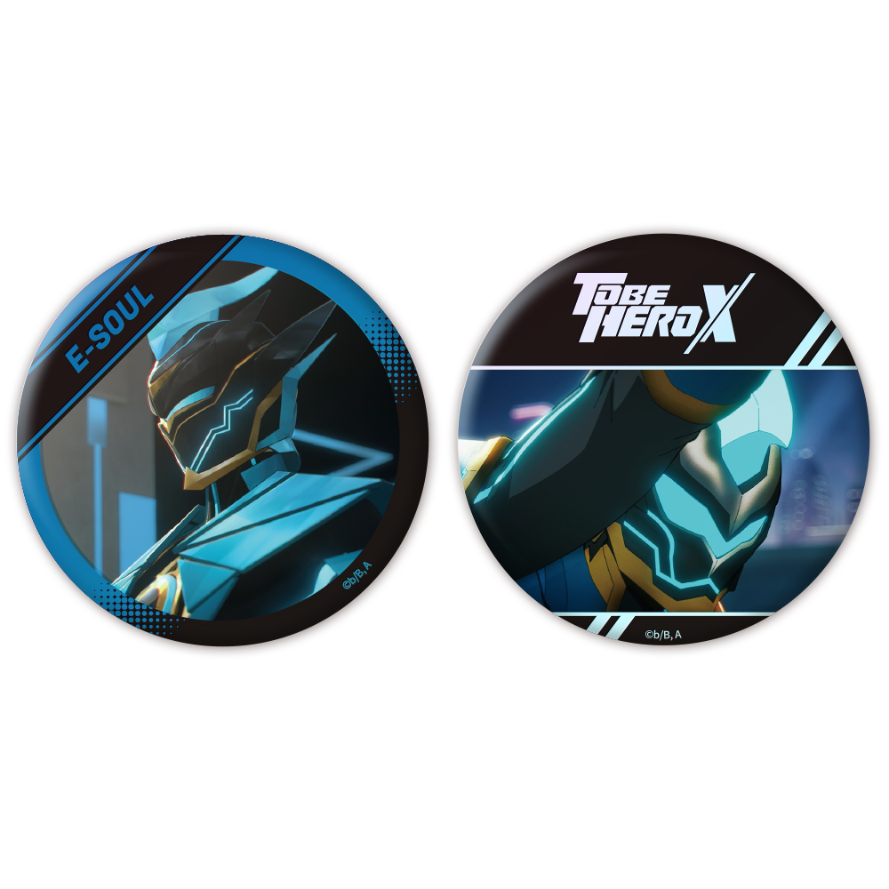 アニメ「TO BE HERO X」オーロラ缶バッジ2個セット 魂電