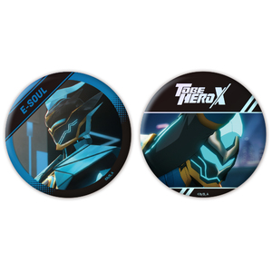 アニメ「TO BE HERO X」オーロラ缶バッジ2個セット 魂電