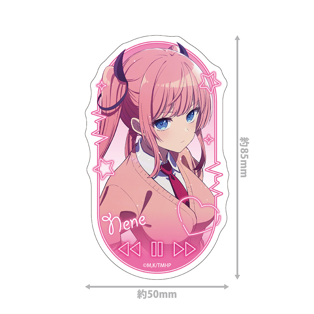 真夜中ハートチューン ダイカットステッカー  日芽川寧々