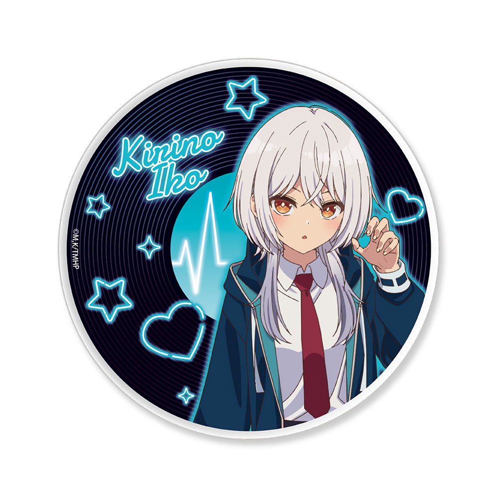 真夜中ハートチューン レコード風アクリルコースター  霧乃イコ