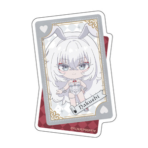 TVアニメ『死亡遊戯で飯を食う。』　ダイカットステッカー 白士