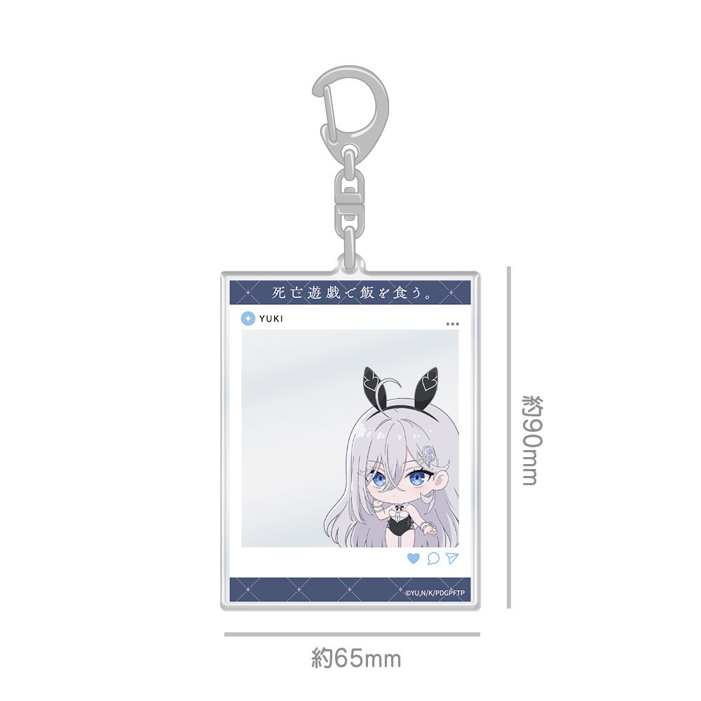 TVアニメ『死亡遊戯で飯を食う。』 SNS風アクリルカードキーホルダー 幽鬼
