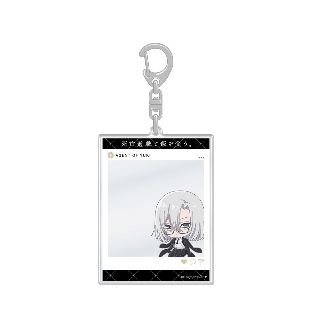TVアニメ『死亡遊戯で飯を食う。』　SNS風アクリルカードキーホルダー　幽鬼のエージェント
