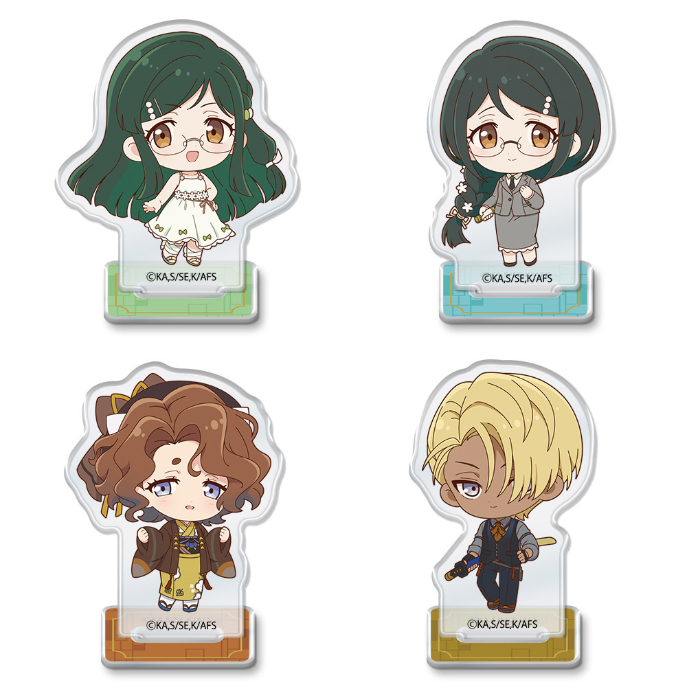 TVアニメ『春夏秋冬代行者』 アクリルスタンドミニキャラ 　瑠璃＆あやめ＆撫子＆竜胆