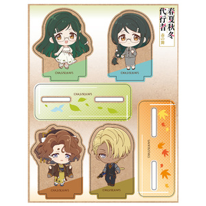 TVアニメ『春夏秋冬代行者』 木製キャラスタンドミニキャラ  瑠璃＆あやめ＆撫子＆竜胆