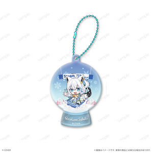 スノードームキーホルダー_白上フブキ Sayama hololive Snow Party