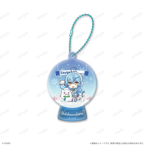 スノードームキーホルダー_白上フブキ Sayama hololive Snow Party