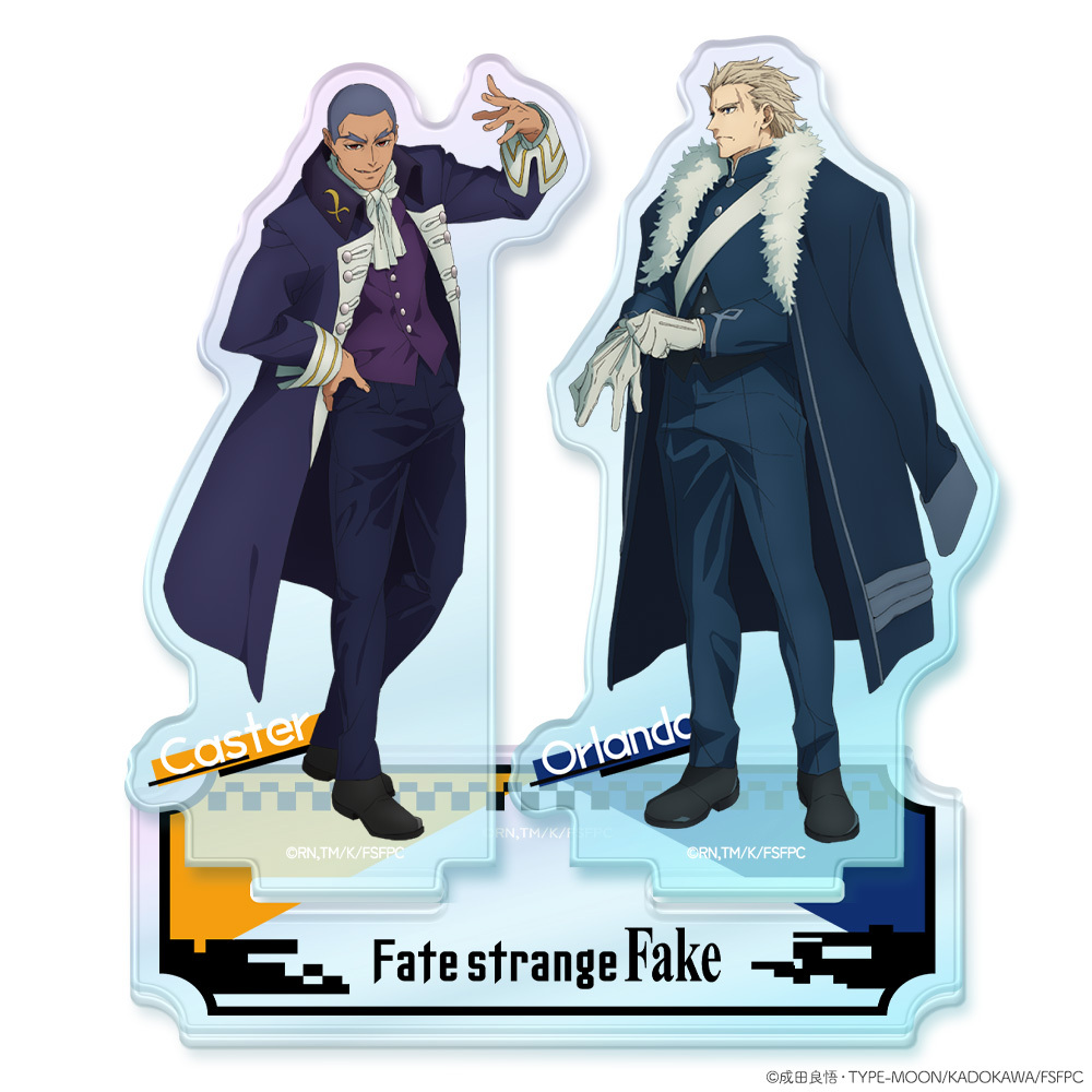 TVアニメ『Fate/strange Fake』オーロラアクリルニコスタンド　オーランド・リーヴ＆キャスター