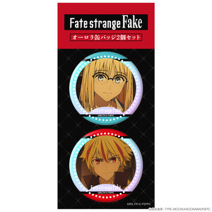 TVアニメ『Fate/strange Fake』オーロラ缶バッジ2個セット　アヤカ・サジョウ＆セイバー