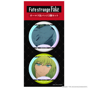 TVアニメ『Fate/strange Fake』オーロラ缶バッジ2個セット　銀狼の合成獣＆ランサー