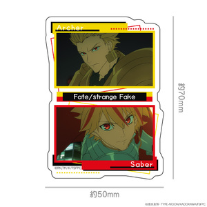 TVアニメ『Fate/strange Fake』ダイカットステッカー　アーチャー＆ランサー