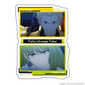 TVアニメ『Fate/strange Fake』ダイカットステッカー　アーチャー＆ランサー