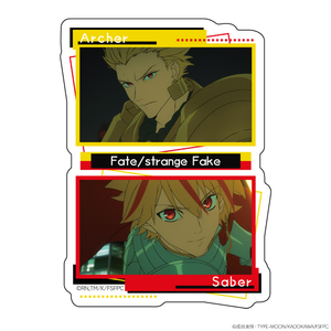 TVアニメ『Fate/strange Fake』ダイカットステッカー　セイバー＆アーチャー