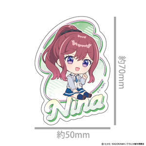 TVアニメ『クラスで2番目に可愛い女の子と友だちになった』 ダイカットステッカー ミニキャラ 新田新奈