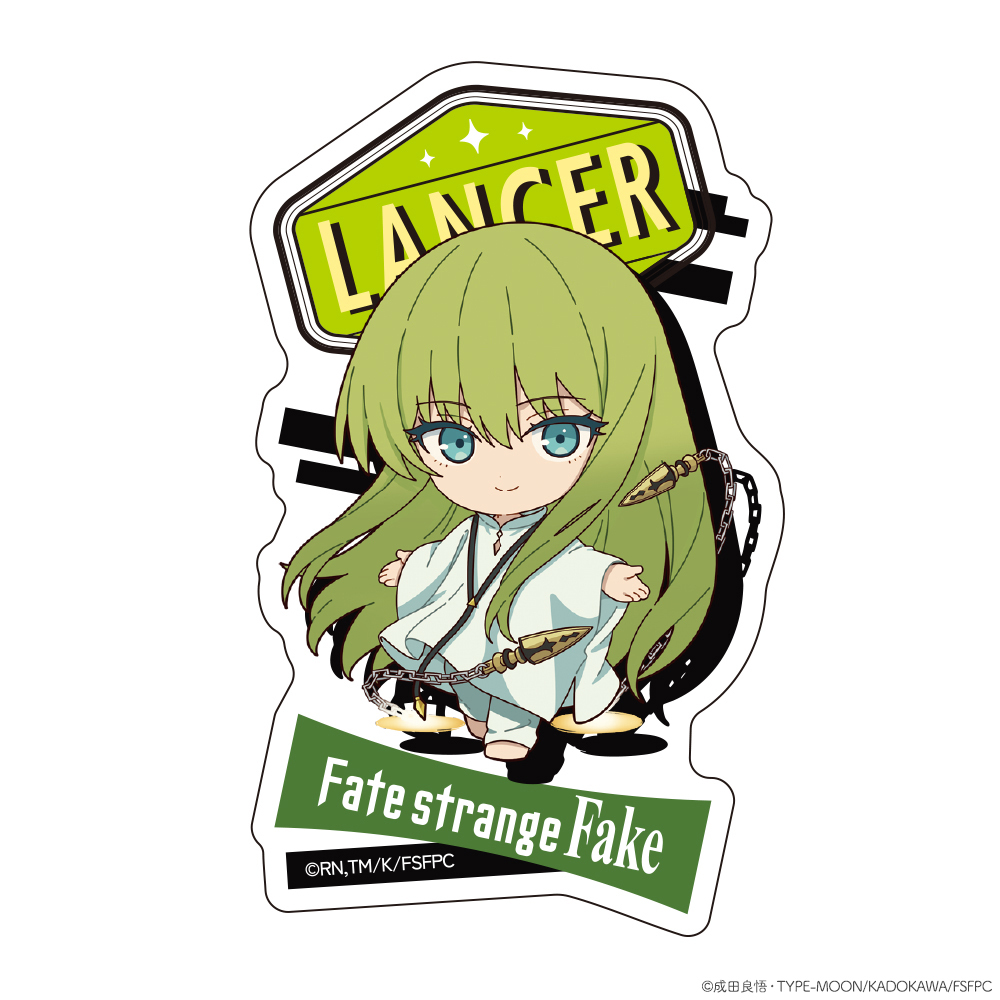 Fate アーチャー ランサー シール ステッカー TVアニメ『Fate/strange Fake』ダイカットステッカー ミニキャラ