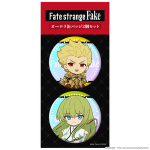 TVアニメ『Fate/strange Fake』オーロラ缶バッジ2個セット　 ミニキャラ　アーチャー＆ランサー