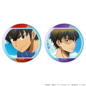 TV アニメ『ダイヤのA actⅡ -Second Season-』オーロラ缶バッジ2個セット 沢村栄純＆御幸一也